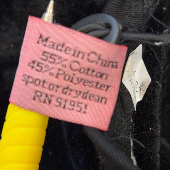 ELOPE 70’s Style Black Velvet Pimp Big Daddy w/ Fur trim Hat Vtg - Picture 12 of 12